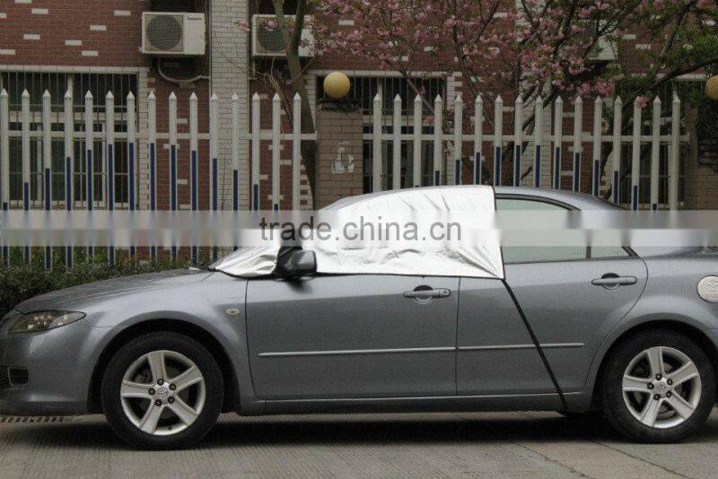 aluminum film pp cotton printing car sunshade , sunshade fabric