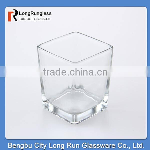 LongRun wedding decoration china supplier clear square angle wine glass whisky glass