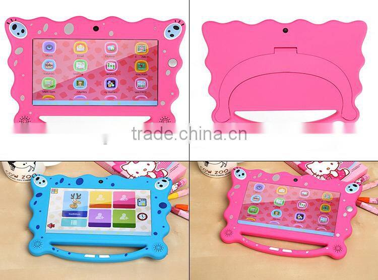 Children pad mini pc 7 inch Android 4.4 tablet multi-colors, built-in learning application, OEM Guangdong factory Q