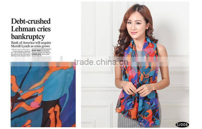 leapord scarf/2015 chiffon cheap scarf/latest fashion scarf