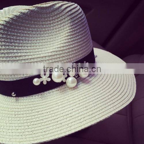 2016 Europe popular ladies handmade sun hats alibaba high quality cheaper wholesale hat straw