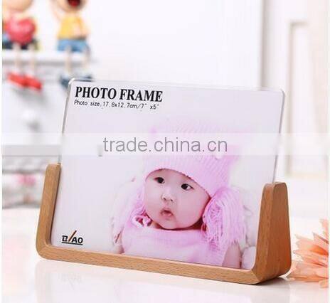 desktop acrylic wood photo frame