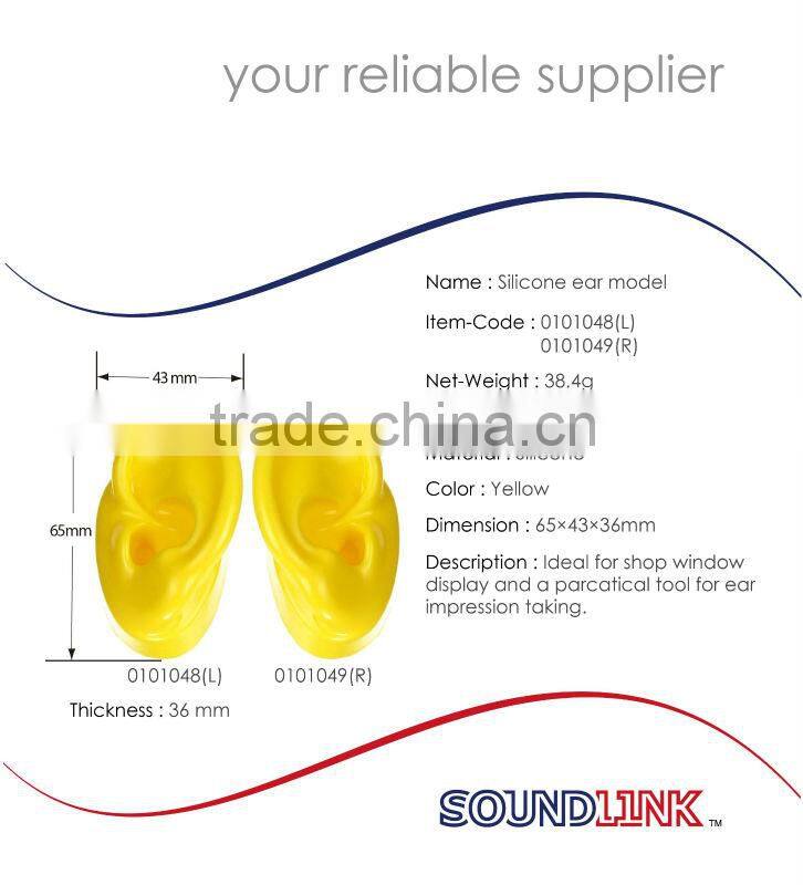Display Hearing Aid Demo Ear Model made of silicone