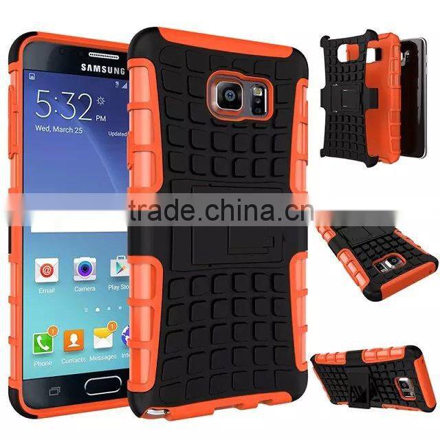 Low MOQ Hybrid design tpu pc hybrid combo phone case for samsung note 5 China make
