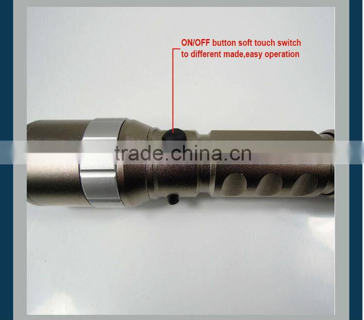 5 Watt Magnet Control Rechargeable CREE Q5 Zoom LED Flashlight