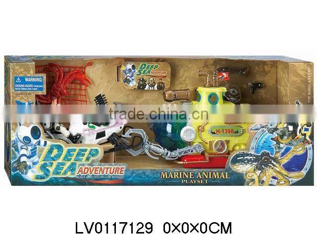 Hot plastic toy sea animals ocean animals play set toys for kid
