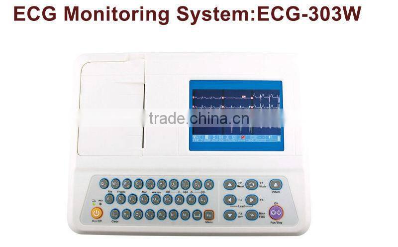 ECG-303W ECG Monitoring system with color display ECG Monitor