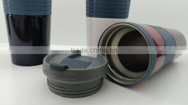 2016 New style colorfull 16oz stainless steel travel mug, travel coffee mug, coffee travel mug with lid