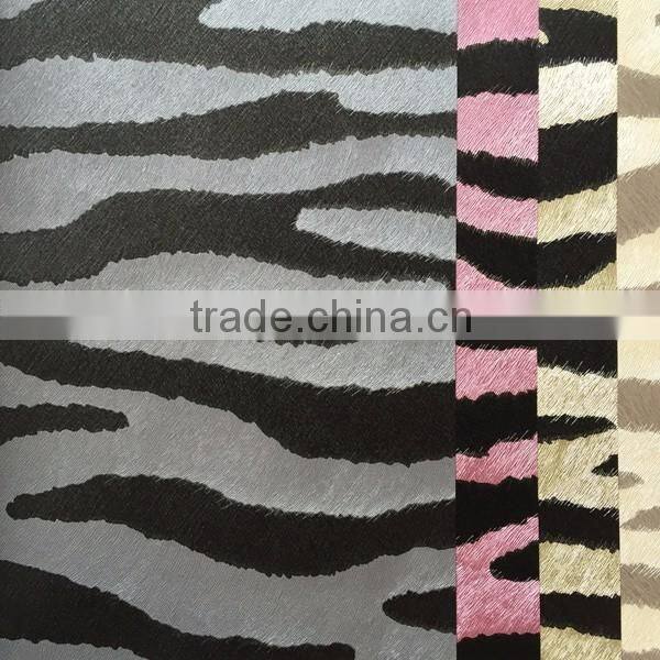 zebra-stripe vinyl wallpaper