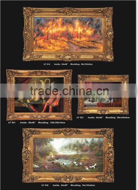 hot sale new style 24x36" wall resin moulding antique gold oil painting frame painting frame