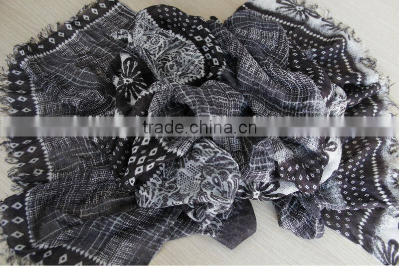modal cashmere printed pashmina shawls
