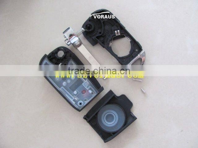 High quality Bu 3 button flip converted key shell (HU100)