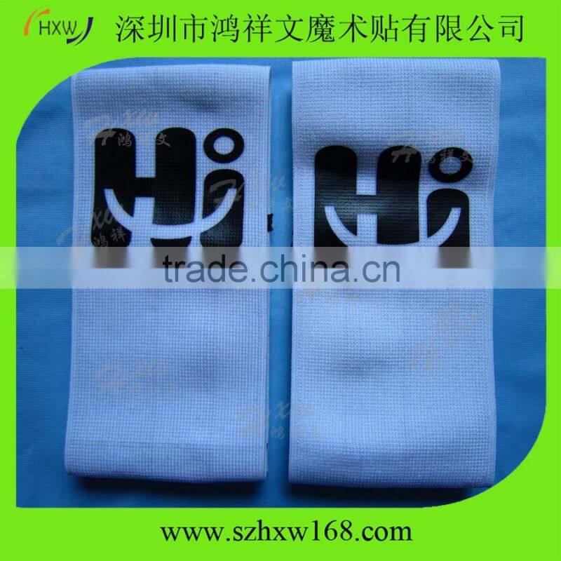 Custom adjustable elastic hook and loop strap