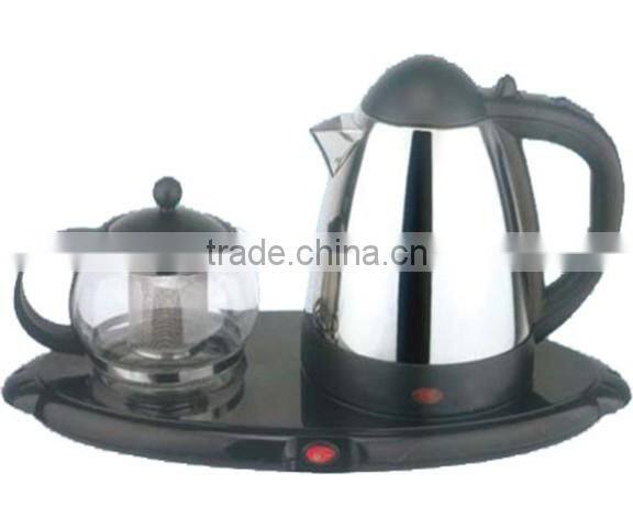 New design electric tea tray set ,best selling hotel kettle tray set