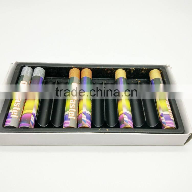 Palm color oil pastel painting chalk in bulk,wholesale high quality non toxic gold sliver oil pastel crayon 12 colors for kids