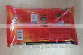 Multifunction food packing machine, dessert with a tray flow wrapping machine, cookies with a tray packing machinery