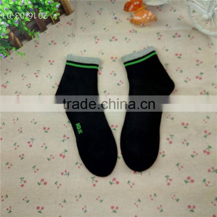 Solid color just top colored mens sport ankle socks,China socks supplier-Assorted 6