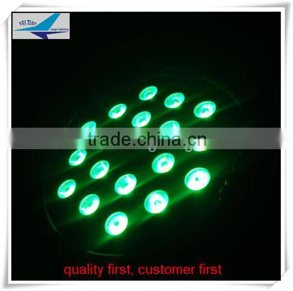 2015 hot sale feituo stage light enough power 18x10w rgbw china led par cans or led par 64