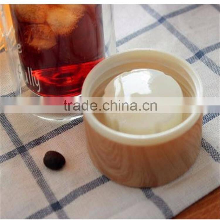 Wholesale new product-heat resistant double wall borosilicate glass bottle with bamboo lid 200ml/300ml