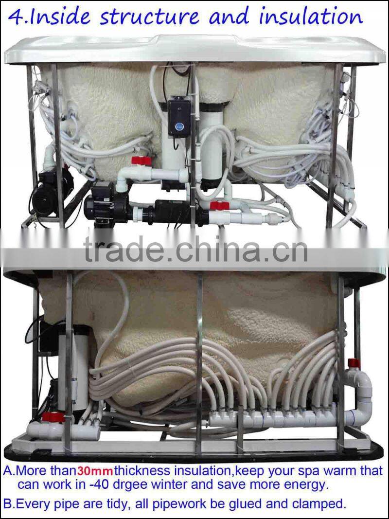 Home use 7 persons outdoor spa with whirlpool