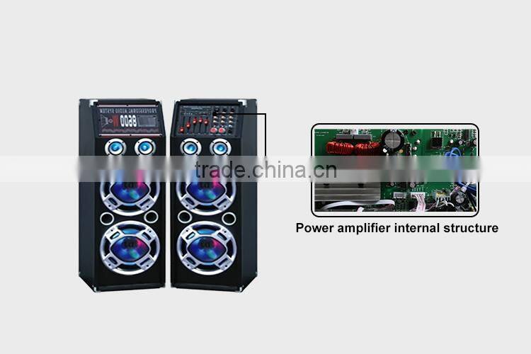 Professional 10 inch Stereo Speaker 160W Powerful Sound System with Disco Light Loud Speaker