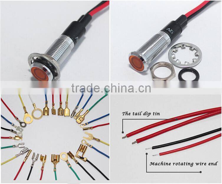 electric led down light 8mm LED lamp waterproof 12v railway indicator light