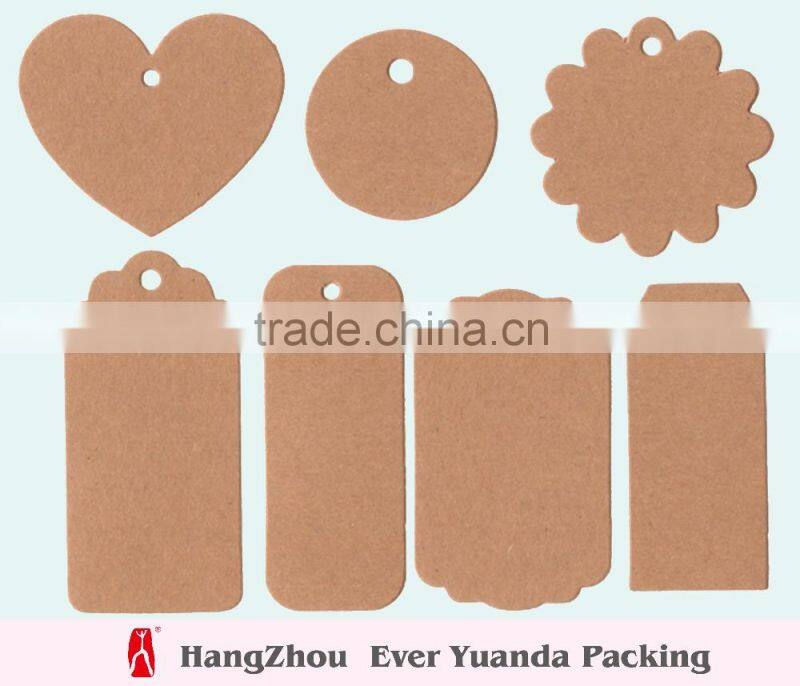 300g coated paper heart shaped paper hang tag with hole
