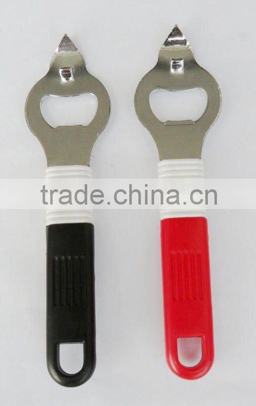 metal beer opener bottle, can opener with plastic handle
