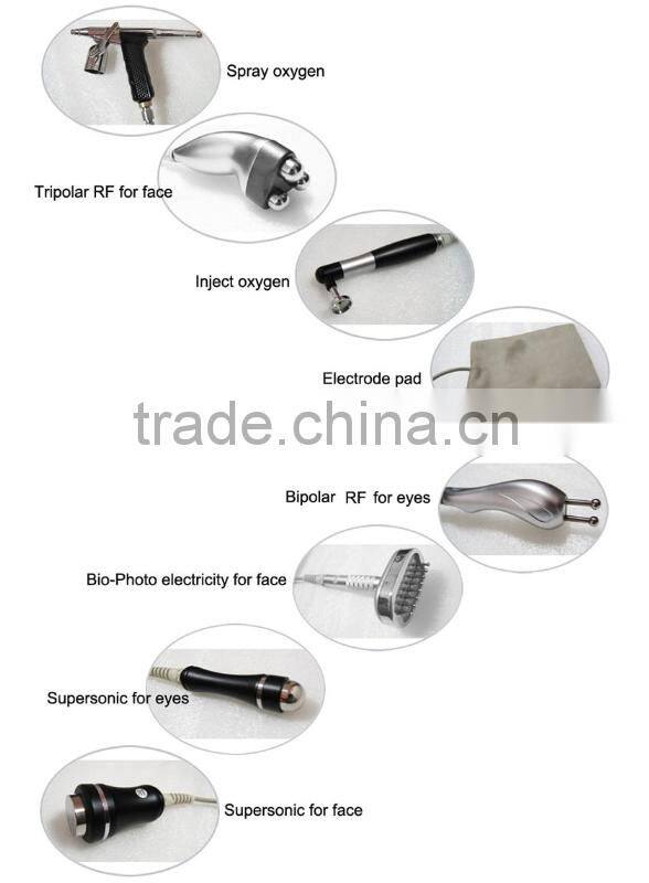 9 in 1 Multipolar rf jet peel water oxygen skin rejuvenation and wrinkle removal machine