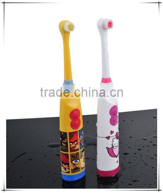kids Printing Electric Toothbrushes with Changeable Head and Battery