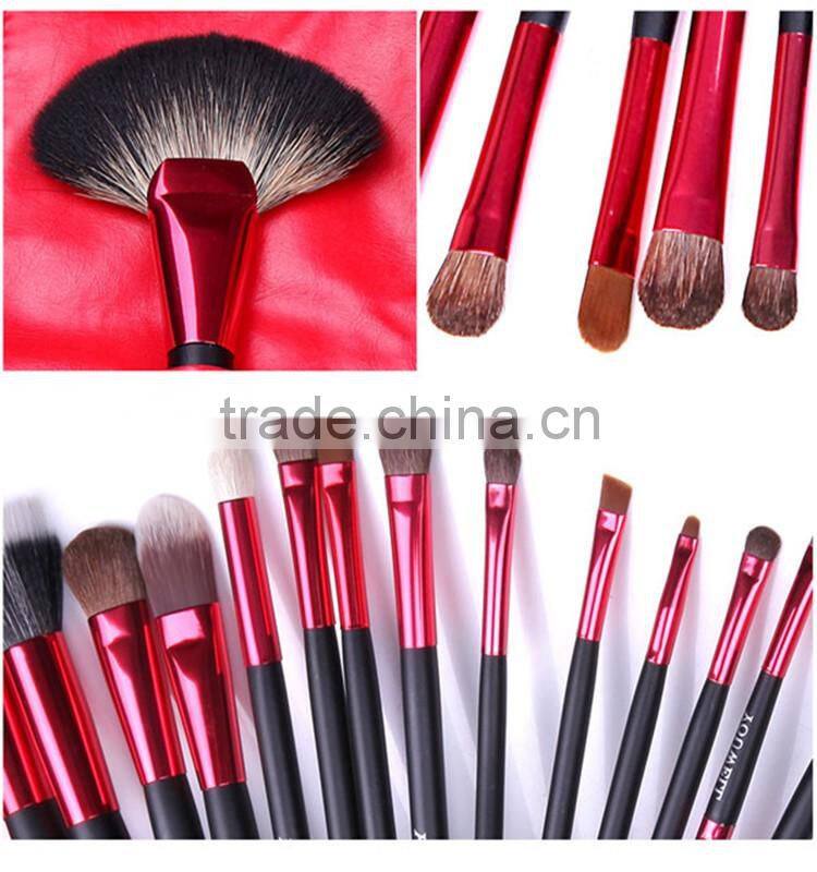 18pcs high grade very soft mink hair makeup kit brushes