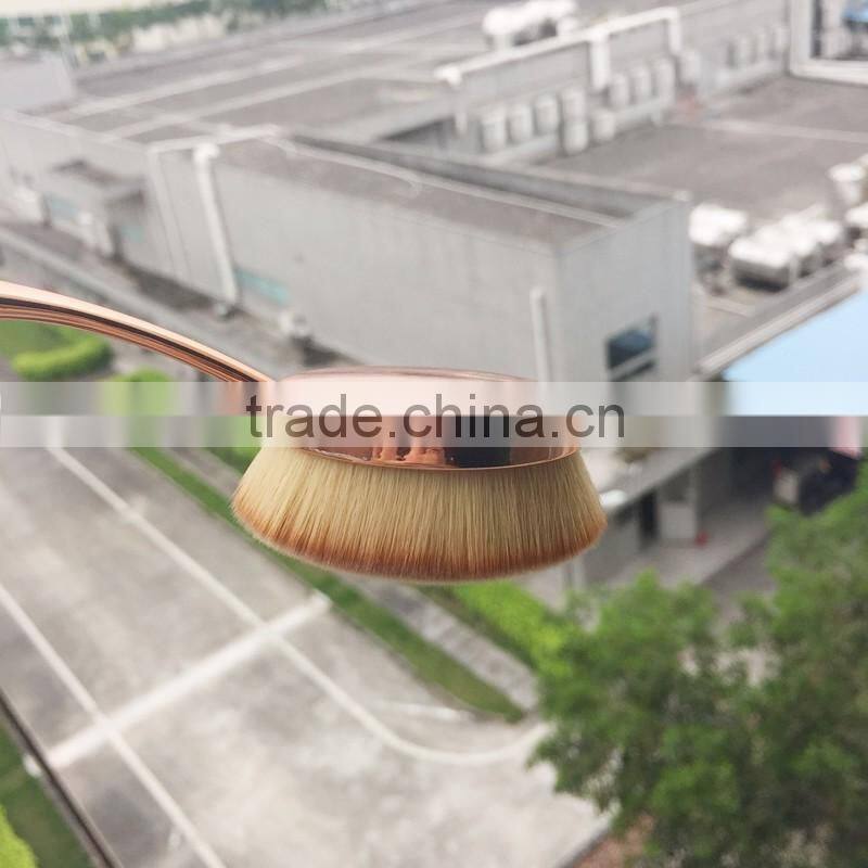 2016 High Quality Big Toothbrush Shape Gold And Black 10pcs Makeup Brush Sets