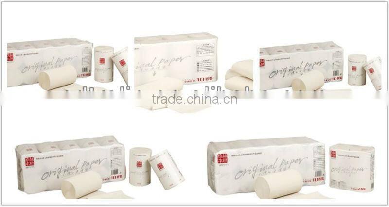 Unbleached toilet tissue paper roll