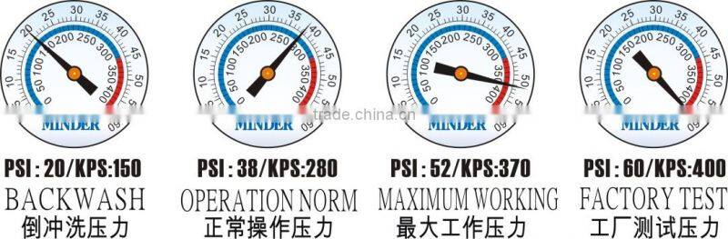2 Valve Top-Mount Deep Beed Bobbin Winding Fiberglass Filters