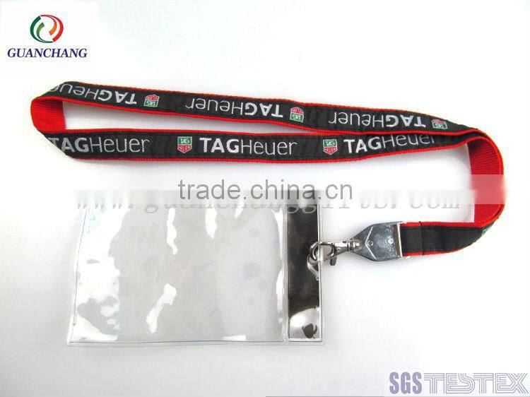 2015 OEM neck lanyard with id card holder pouch,conference bags
