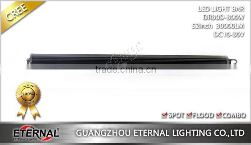 300W 52" high power offroad wrangler rubicon 4x4 racing ATV UTV SUV buggy driving led light bar