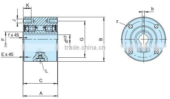 FSO 300-700 Sprag Overrunning Clutch One Way Bearing