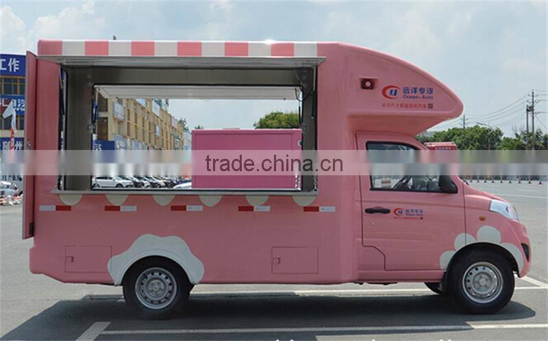 China 4x2 mini mobile fast food truck