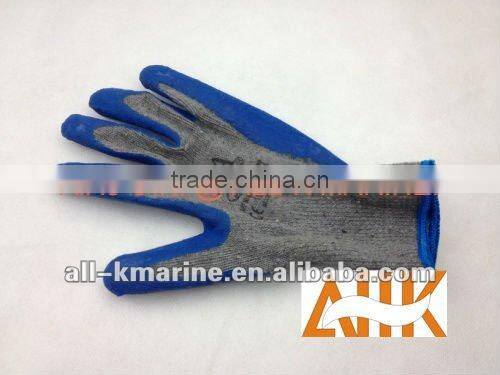 Rubber Coated Palm Cotton Working Gloves
