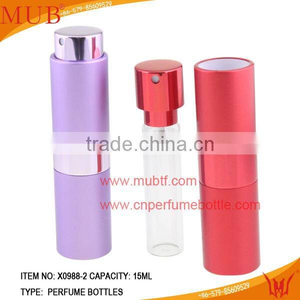 2014 Hot sale In Stock bottle aluminium perfume bottle atomizer