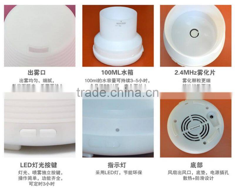 Newest Portable Mist Maker Aroma Essential Oil Diffuser Ultrasonic Aroma Humidifier For Car Home Office