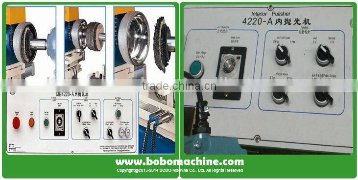 Single station utensil cookware polishing machine