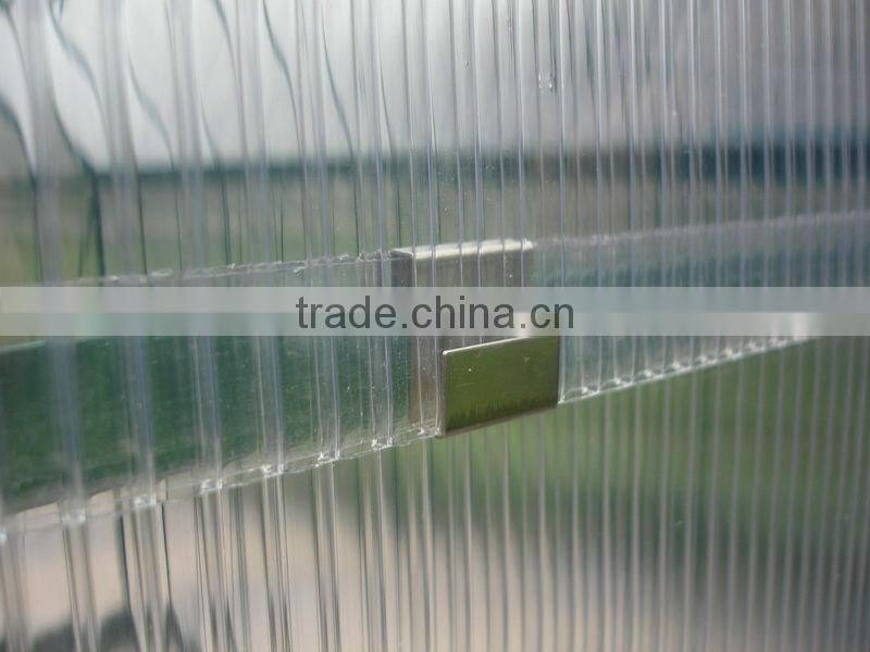 Horticulture tent with aluminium frame and polycarbonte sheet