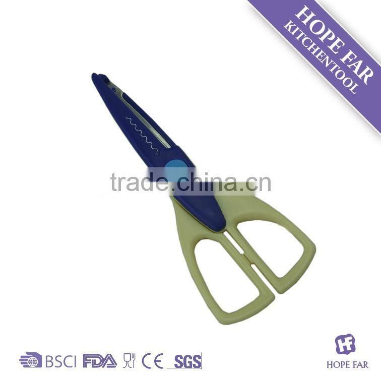 K637 Plastic coated colorful photo cutting scissors