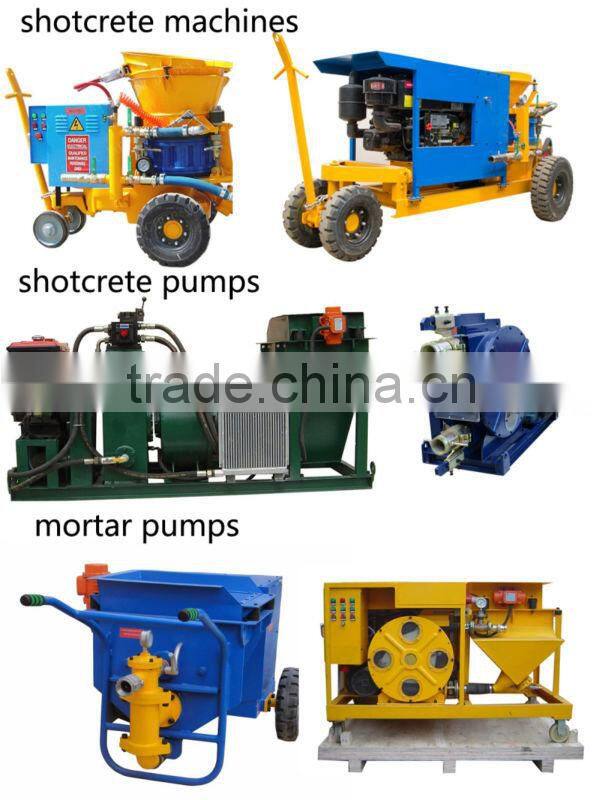 GZ-9 output 9m3/h diesel drive dry mix shotcrete machine