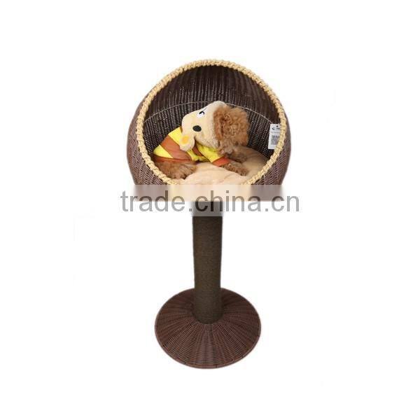 Wholesale dog supply multi designs natrual straw woven bed for dog