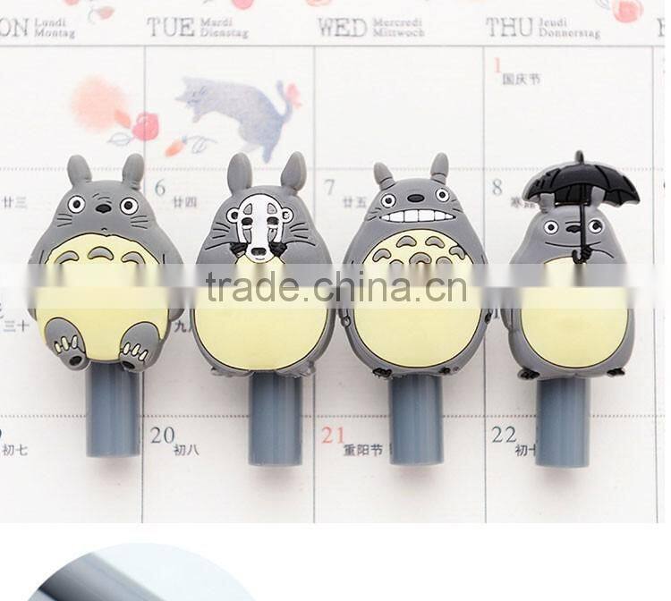 promotional wholesale cheap funny school office stationery mini cartoon plastic Totoro roller ball point pen
