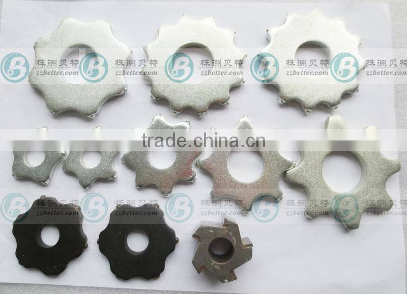 carbide scarifier cutters for creating non-slip surfaces