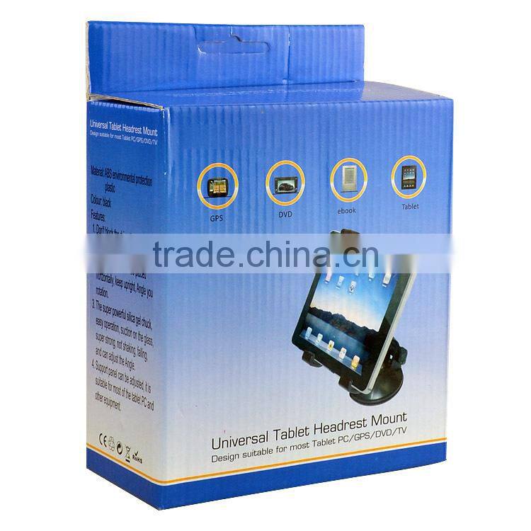 Universal tablet pc car holder for ipad, 5-10inch mid car mount stand with adjusted frame ,MID GPS DVD TV car holder mount