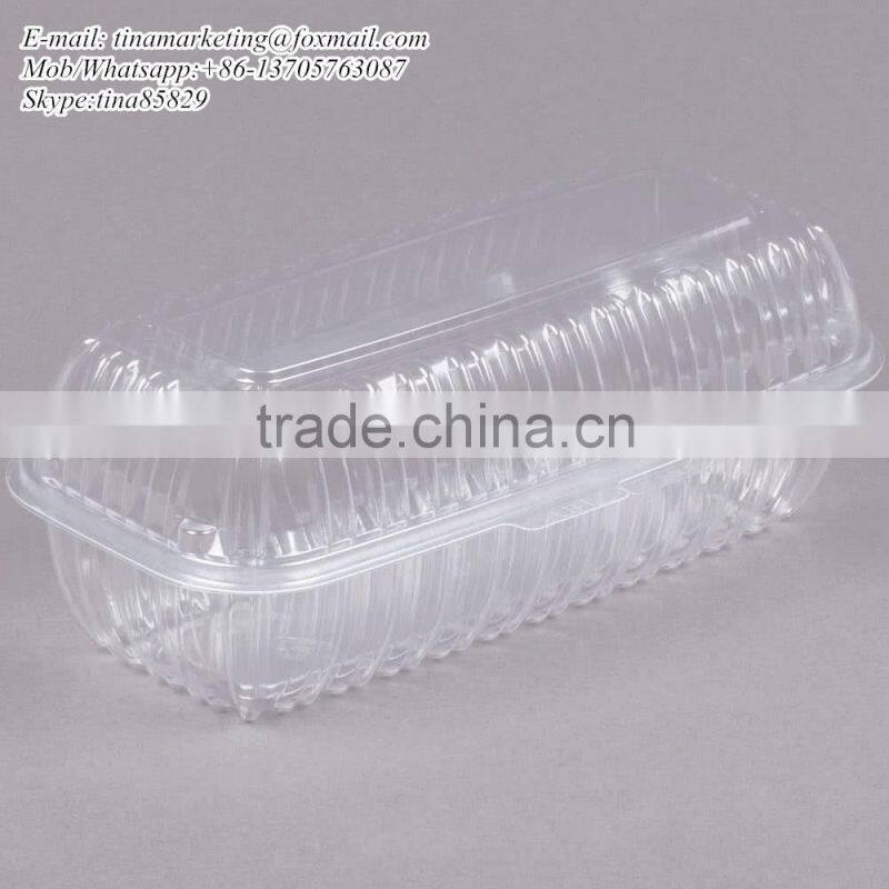 Clamshell Clear Hinged Lid Plastic Hoagie Container